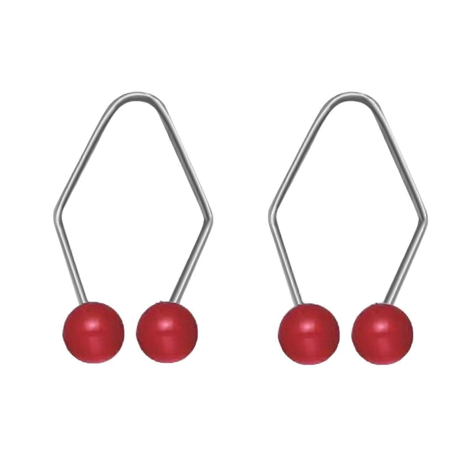 Dimple Maker Facial Dimple Trainer 2pcs Natural Appearance Compact Wearable Red