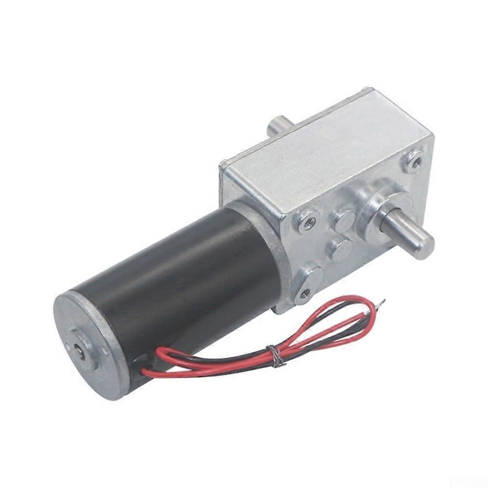DC Worm Gear Motor 12V 10RPM SelfLocking Rectangular Shaft for Versatile Project Applications