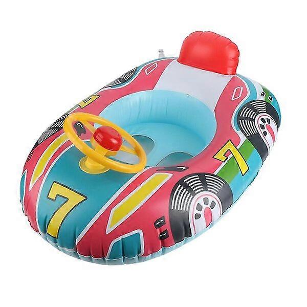 Children's inflatable pool float, leak-proof nozzle, sturdy shell, summer water airplane toy