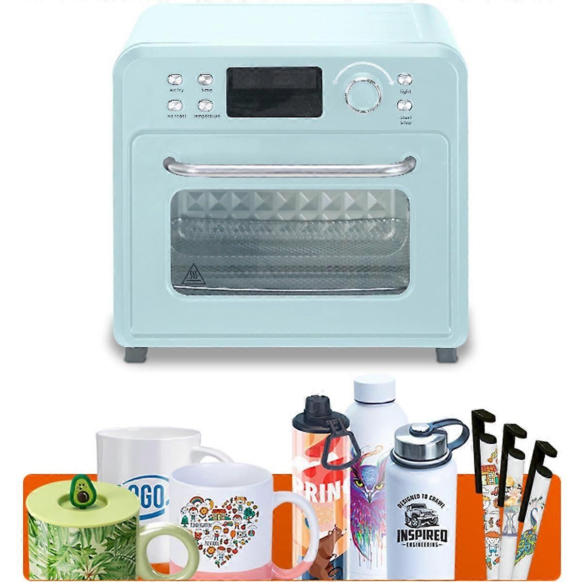 Four à sublimation 16 L pour gobelets et tasses, chauffage uniforme à 360°, alertes sonores, nettoyage facile