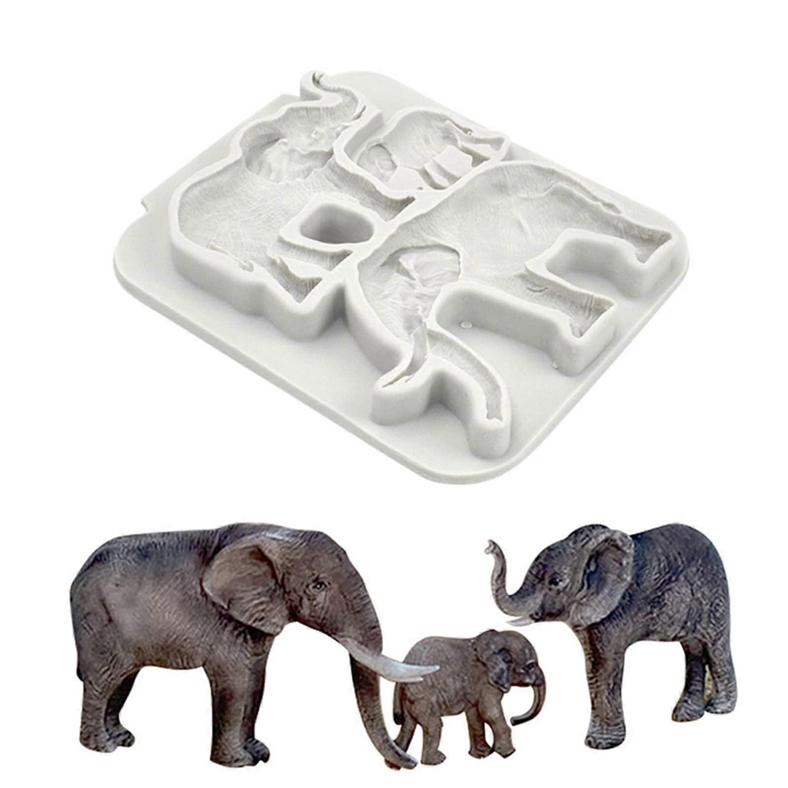 Creative Giraffe Elephant Silicone Fondant Mold for Cake Decorating Chocolate Candy Baking