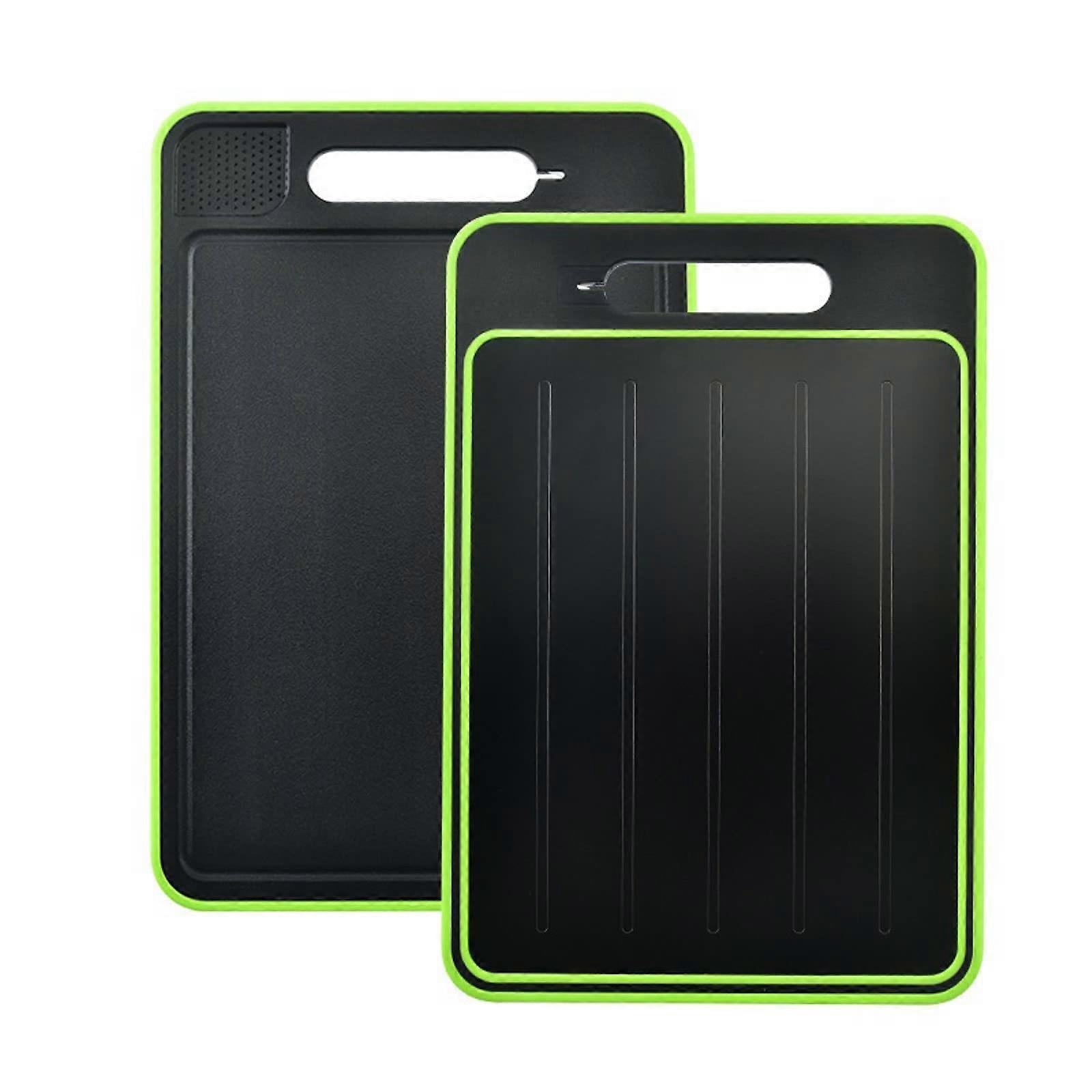 DoubleSided Cutting Board with Knife Sharpener, NonSlip DualSide Surface for Kitchen Use