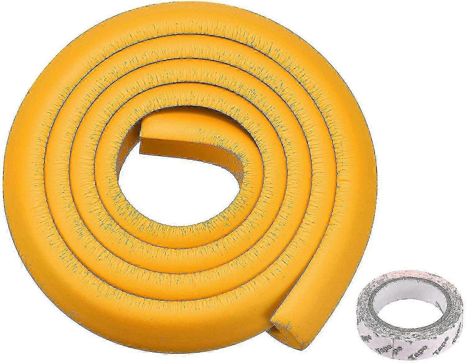 Furniture Table Edge Protector L-shaped Soft Crash Strip, 2m Long, Orange