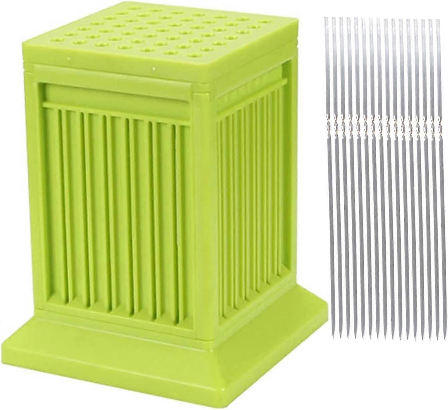 BBQ Skewer Maker Box for Fast Kebab Making, Uniform Cutting, Reusable, Compact for Grilling