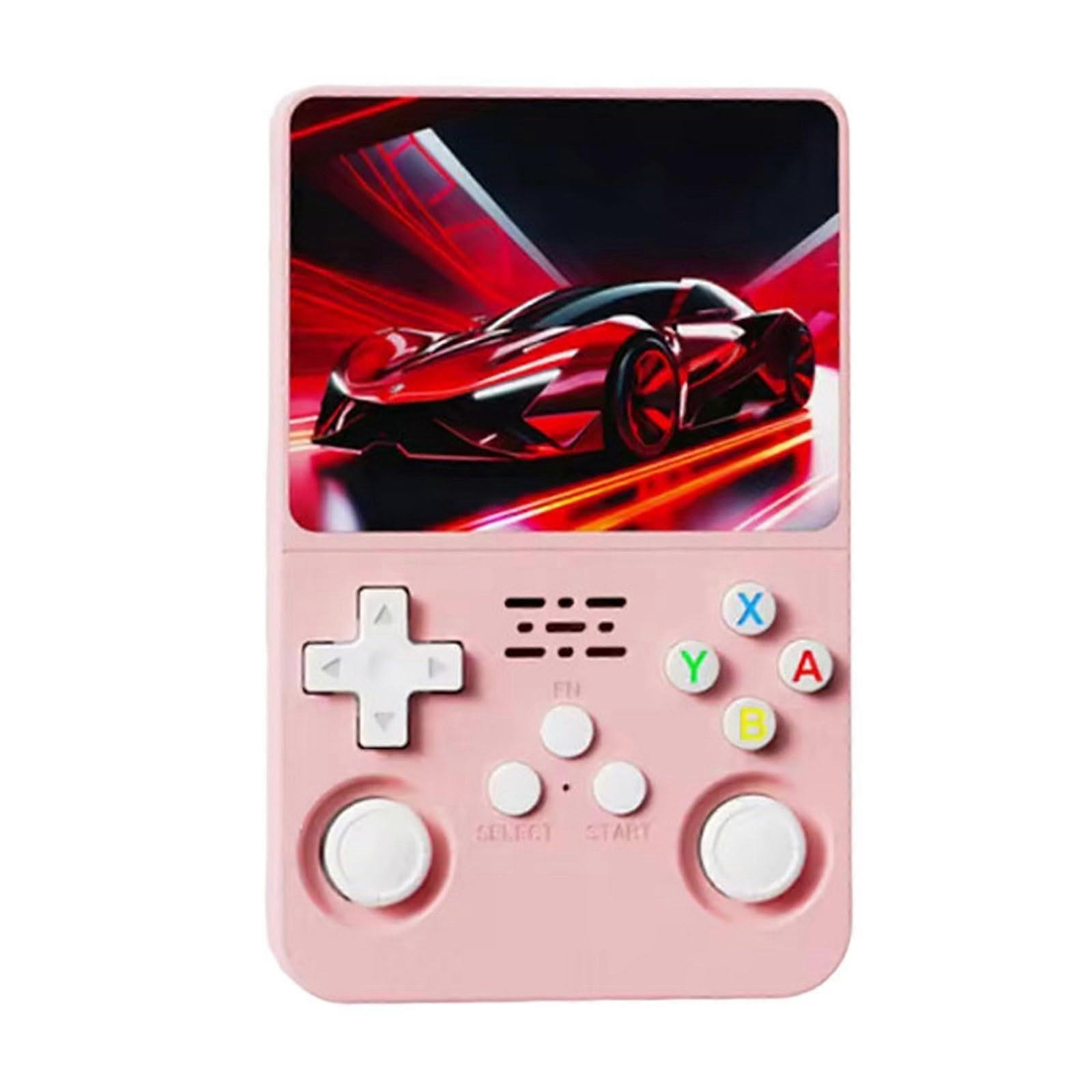 R36S Retro Handheld Game Console 128GB OpenSource Linux 3.5Inch IPS – Pink