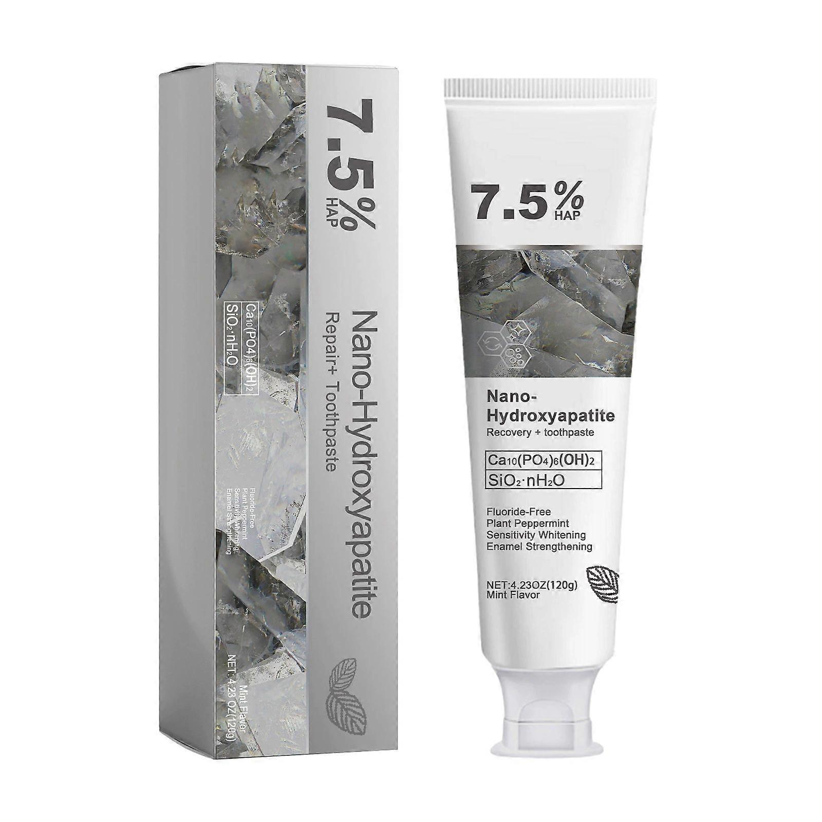 75% Hap Nano-Hydroxyapatite Toothpaste Advanced Enamel Protection & Fresh Breath for Sensitive Teeth