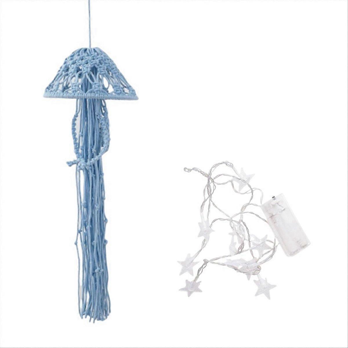 Boho Macrame Dream Catcher Handmade Woven With String Lights D