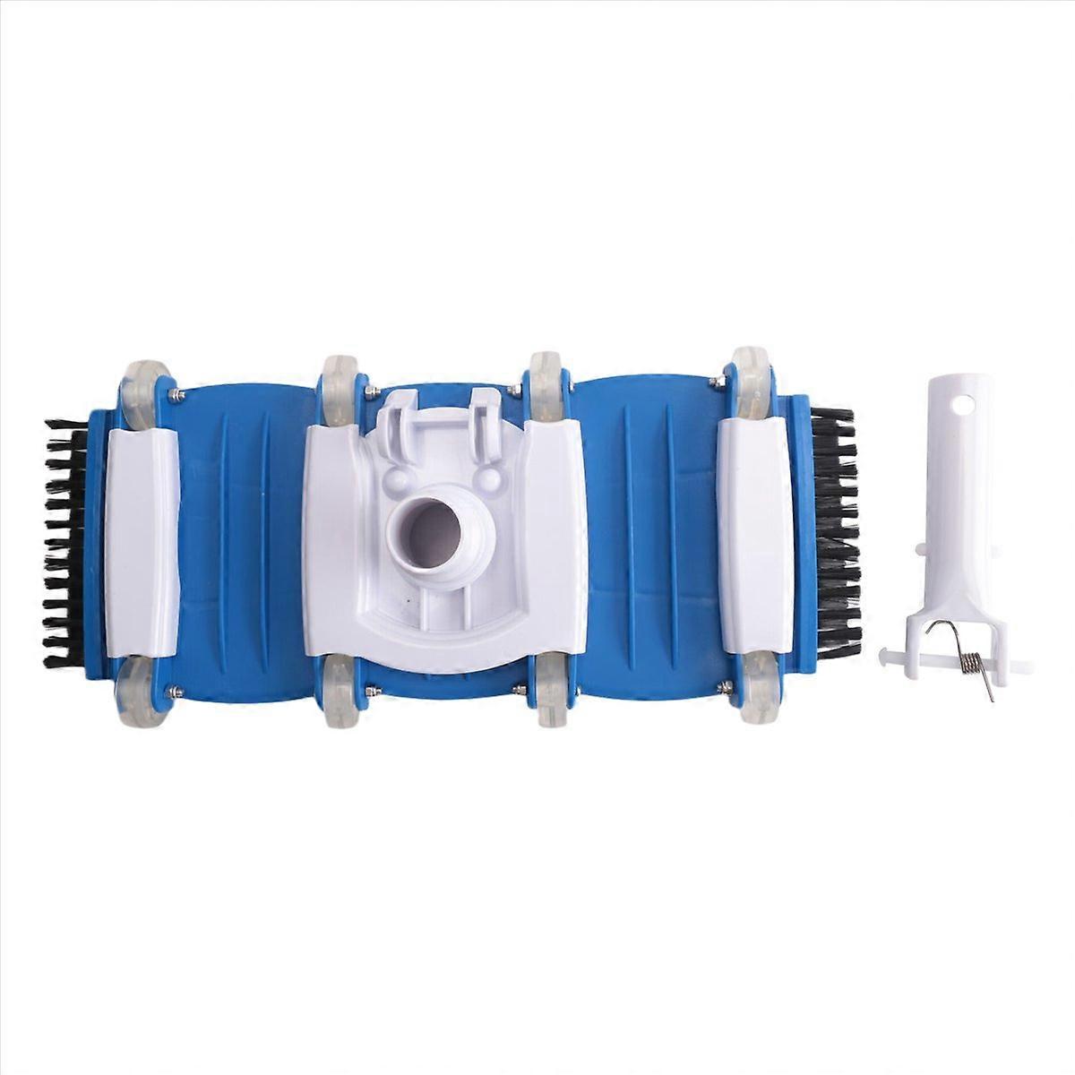 Pool Vacuum Head with Side Brushes and Wheels Vacuum Head