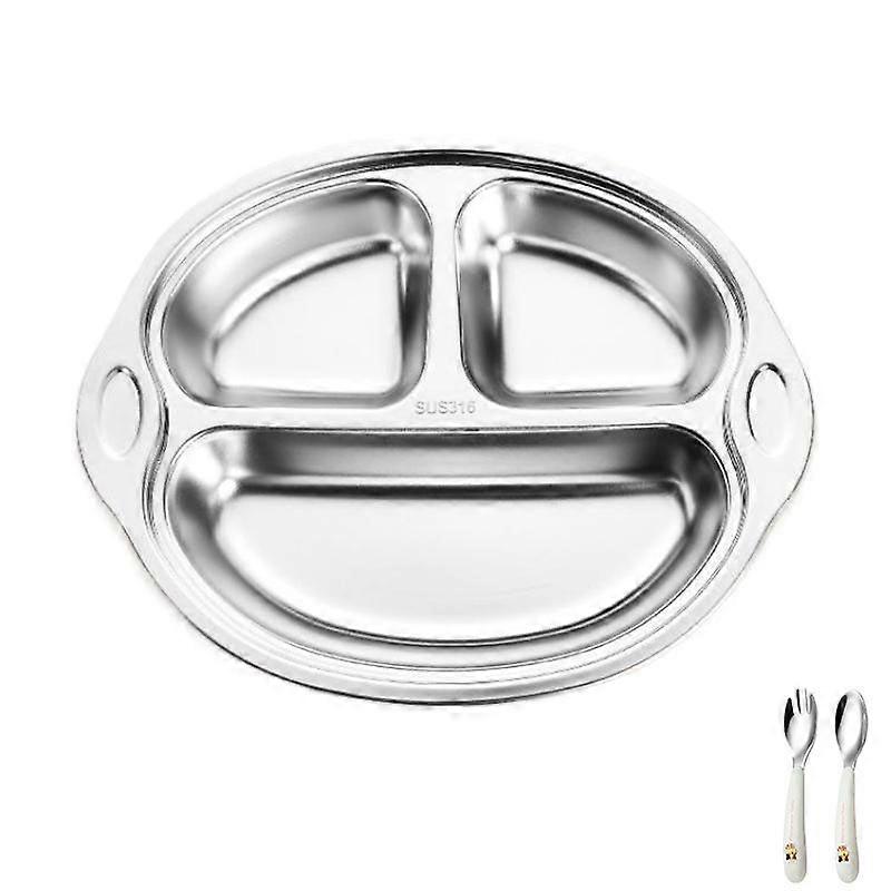 Stainless Steel Divided Baby Plate