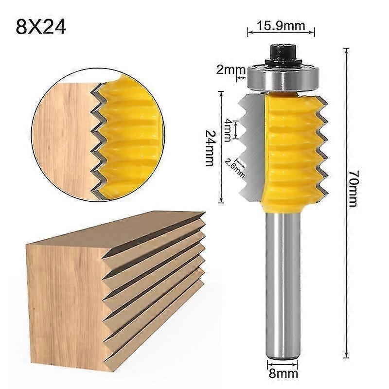 8mm Shank Raised Panel V-Joint Router Bit