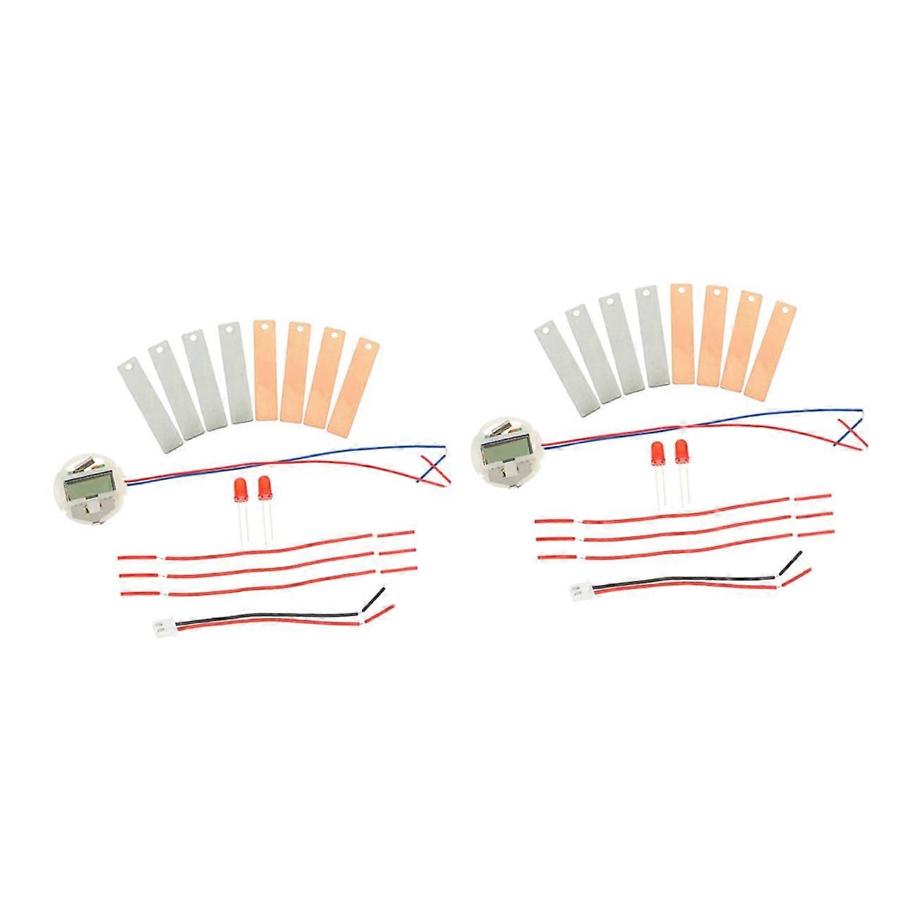 2 Sets Fruit Battery Science Experiment Kit for Students, HandsOn Electricity STEM Learning