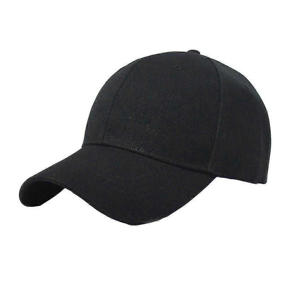 Moda Solid Color Hook Loop Baseball Cap Unisex Outdoor Sunshade Cappello a punta