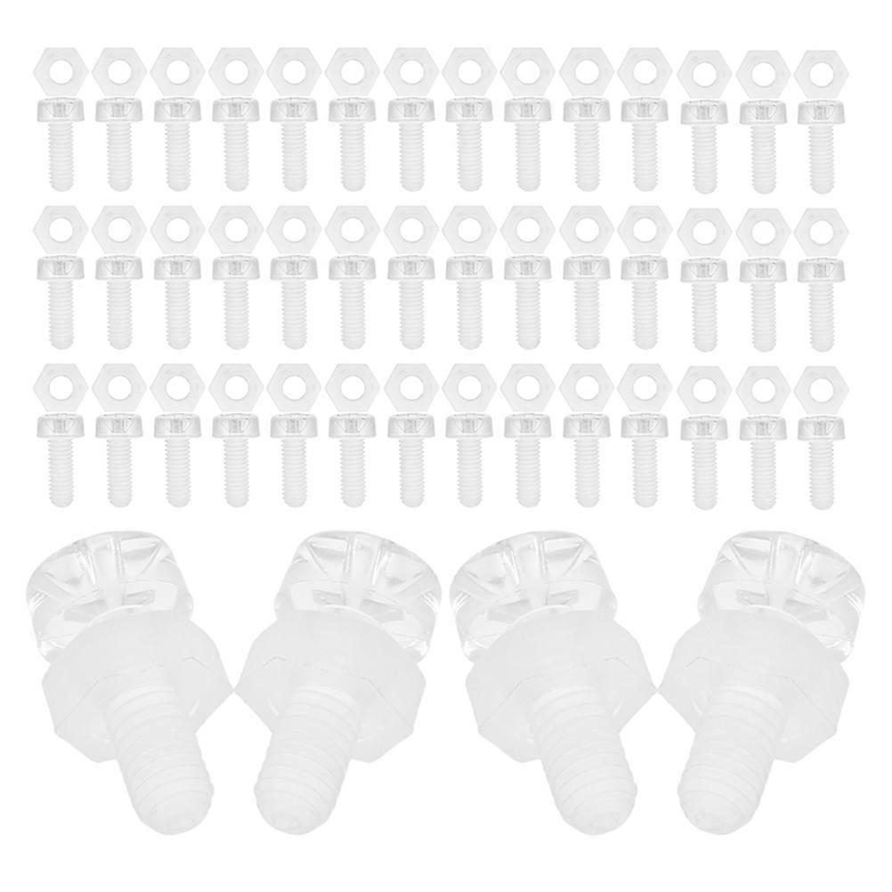 Transparent Triangle Code Acrylic Corner Fastener Kit for Three-Sided Fixation 500Pcs