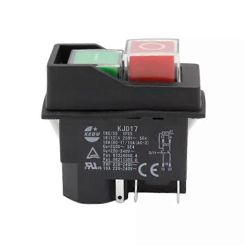 KJD17 5 Pin Electromagnetic Push Button Switch for Garden Tools