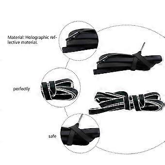 Reflective Shoelaces Luminous Shoelaces for Shoes Use 2Pairs White Holographic Material
