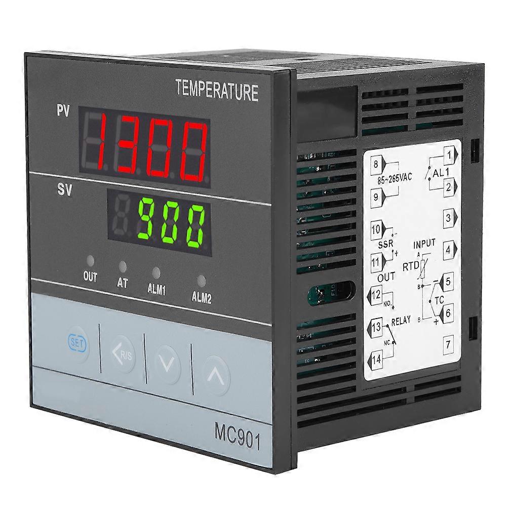 MC901 Digital PID Temperature Controller K Type PT100 Sensor Input Relay SSR Output
