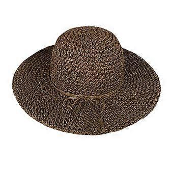 Sand Beach Hat Women Sun Hat Wide Floppy Brim Folding Straw