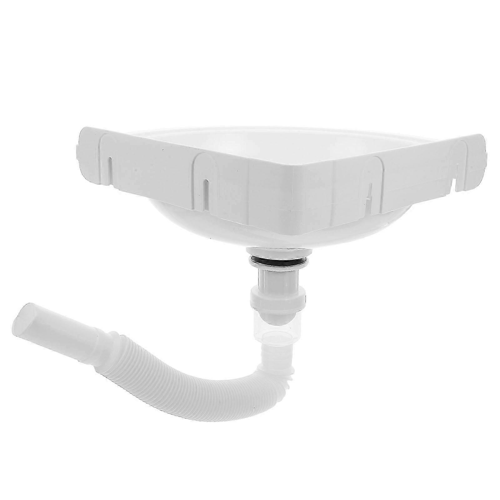 Corner Bathroom Sink Wall Hung Basin for Tiny Bathrooms