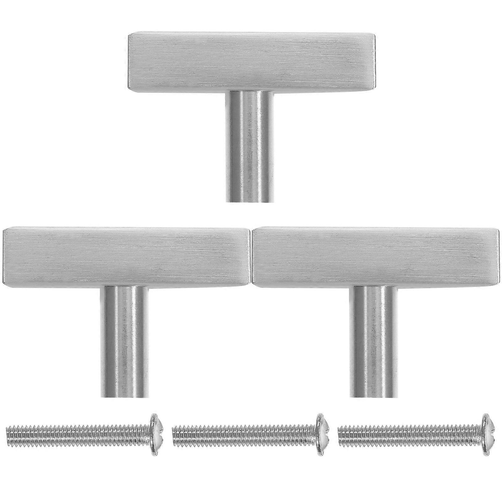 3pcs T Bar Cabinet Knobs Stainless Steel Cabinet Pulls  Kitchen Cabinet Handles