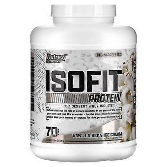 Nutrex Research, IsoFit Protein, Vanilla Bean Ice Cream, 5 lb (2,261 g)