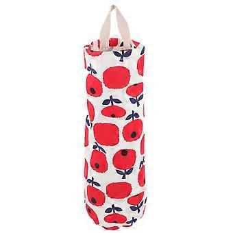 Plastic Bag Holder Grocery Bag Holder Trash Bags Holder Organizer Fabric Hanging Garbage Bag Dispenser