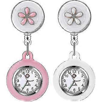 Nurse Brooch Watch Set, Women's Hanging Quartz Pocket Watches, Ideal Gift for Doctors and Nurses