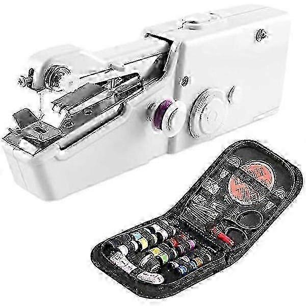 Portable hand sewing machine with practical needlework