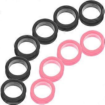 Lot de 10 protège-doigts en silicone pour ciseaux de coiffure professionnels