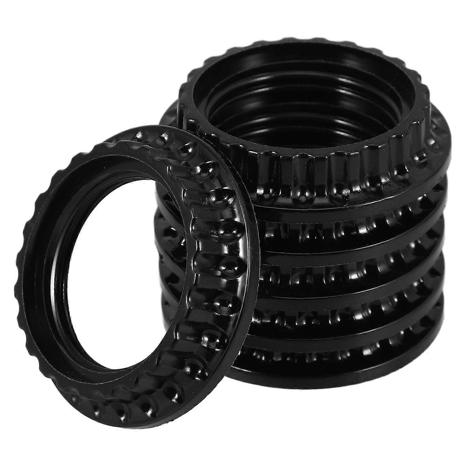 6pcs Light Socket Ring Light Socket Shade Rings E26 Light Socket Rings Lamp Shade Collar Rings Lamp Lock Socket Adapter Ring (US Standard)