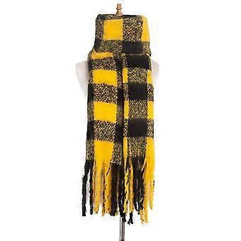 2020 New Fashion Cashmere Women Plaid Scarf Winter Warm Shawl And Wrap Bandana Pashmina Long Tassel Female Foulard Thick Blanket - Wraps