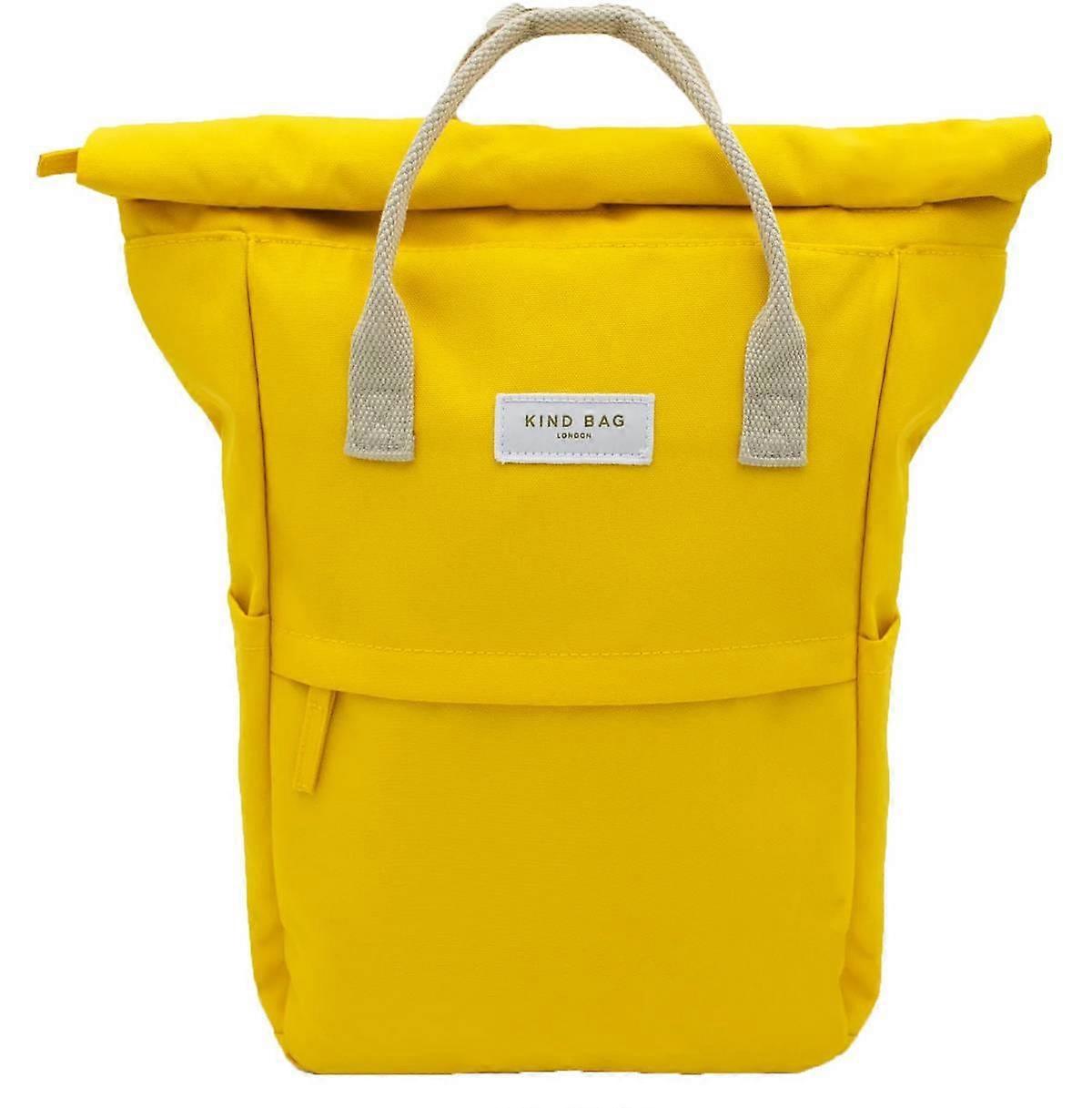 Kind Bag London Hackney Medium Backpack - Tuscan Sun Yellow