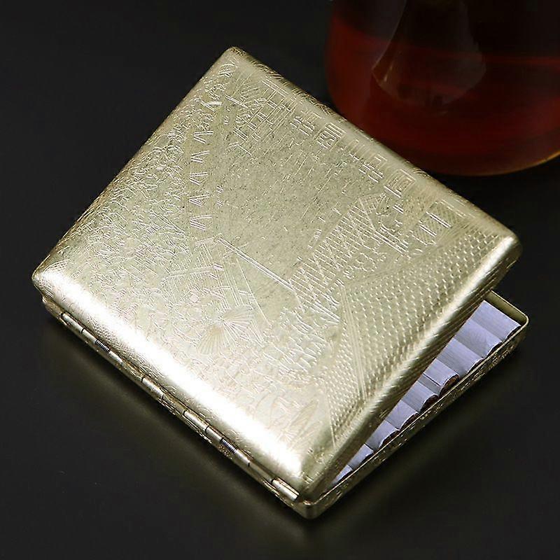 Brass clip original copper rolled flower cigarette box