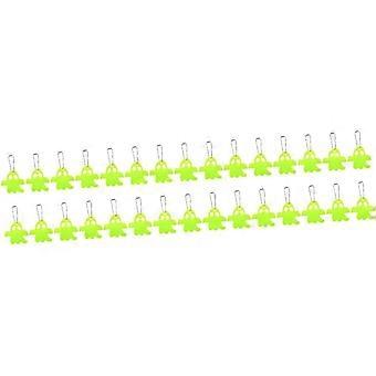 30pcs Ghost Reflective Pendants for Halloween Night Riding Safety Ornaments Glow Dark Reflector Accessories for Outdoor Use for Backpacks and School B