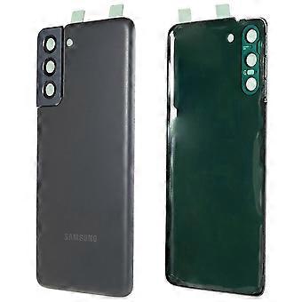 Carcasa de batería para Samsung Galaxy S21 5G G991 con adhesivo para lente de cámara