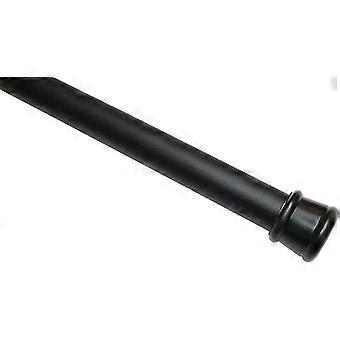 2Pcs Curtain Rod without Drilling  13mm Black-Matte 60-110, Steel, 60-110 cm