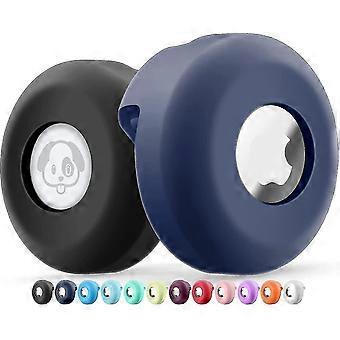 Dog Collar Holder [2 Pack] Silicone Waterproof Protective Air Tag Cat Collar Cover, Anti-lost Locator Case For Apple Airtags Compatible With Pe