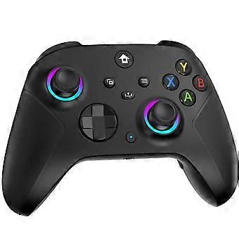 Wireless 2.4GHz Controller with 7 Colors RGB Light for Xbox Controller, Xbox One Series X|S,Consoles,Steam PC Windows, with 1000mAh Battery/Dual Vib-r