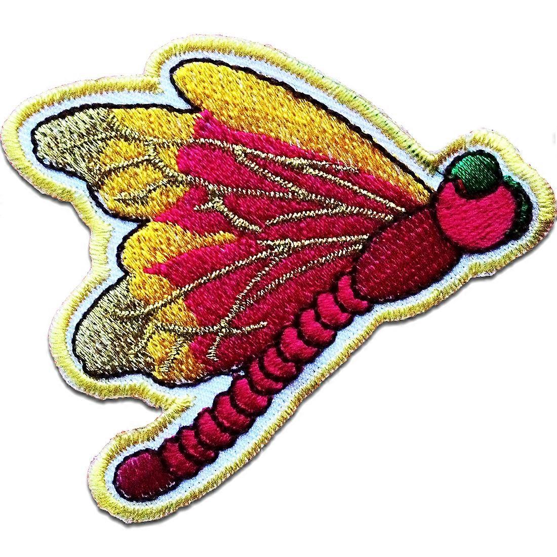 Patch / Iron-on Patch - Dragonfly Animal - Multiple Colors Selectable - 7.5 x 5.6 cm - Patch