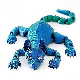 3D-gedruckte Sphynx-Katzen-Actionfigur mit beweglichen Gelenken, haarlose Katzenfigur, Spielzeug, Dekoration, Geschenk