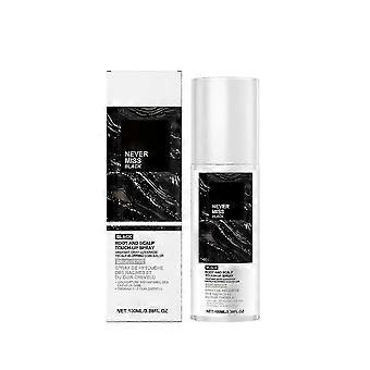 Portable Black Hair Color Spray - Natural One-Time Supplement with Shea Butter, Gentle Daily Care for Instant Color Matching