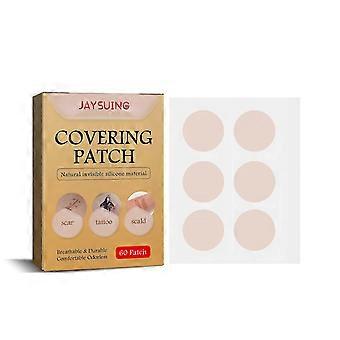 60 piezas de piel invisible corrector pegatina cubierta quemadura cicatrices parches de marcas de nacimiento