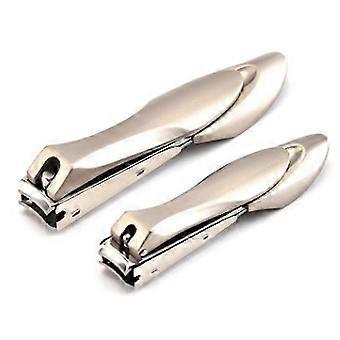 Professional Stainless Steel Nail Clipper Set, Ultra Sharp Blades, Long Non-slip Handle, for Finger Toe Nail Manicure Pedicure