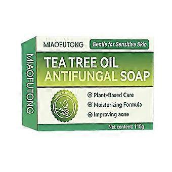 Jabón de árbol de té (1-3 veces al día) para rostro y cuerpo, acné, pie de atleta, tiña, foliculitis, tiña inguinal, 115 g