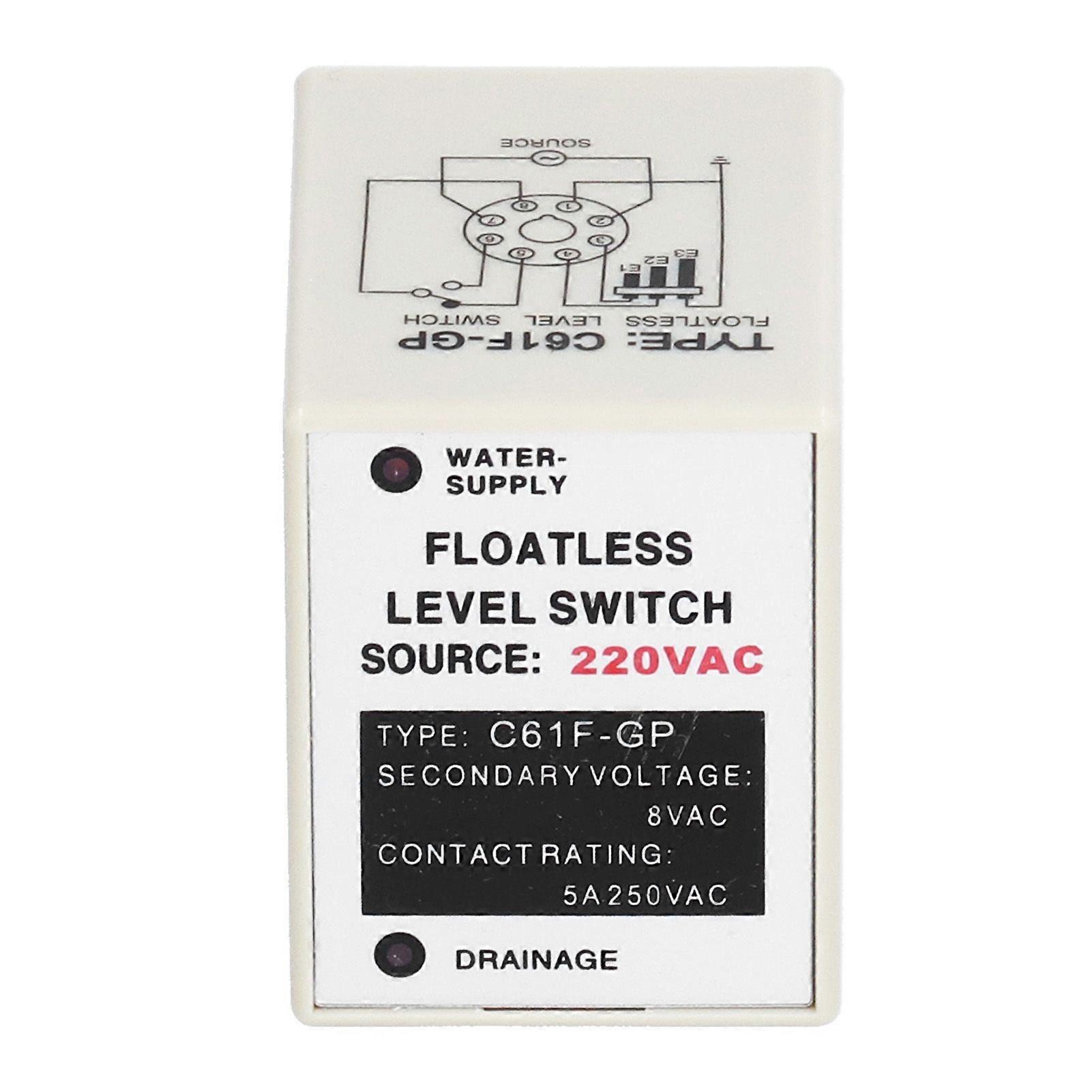 BERM Floatless Level Relay Liquid Switch Controller Electrical Equipment C61FGP AC 220V