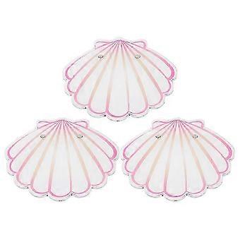 Shell-Shaped Acrylic Eyelash Palette, 9-Piece Set compatible with Lash Extensions - Professional and Home Use
