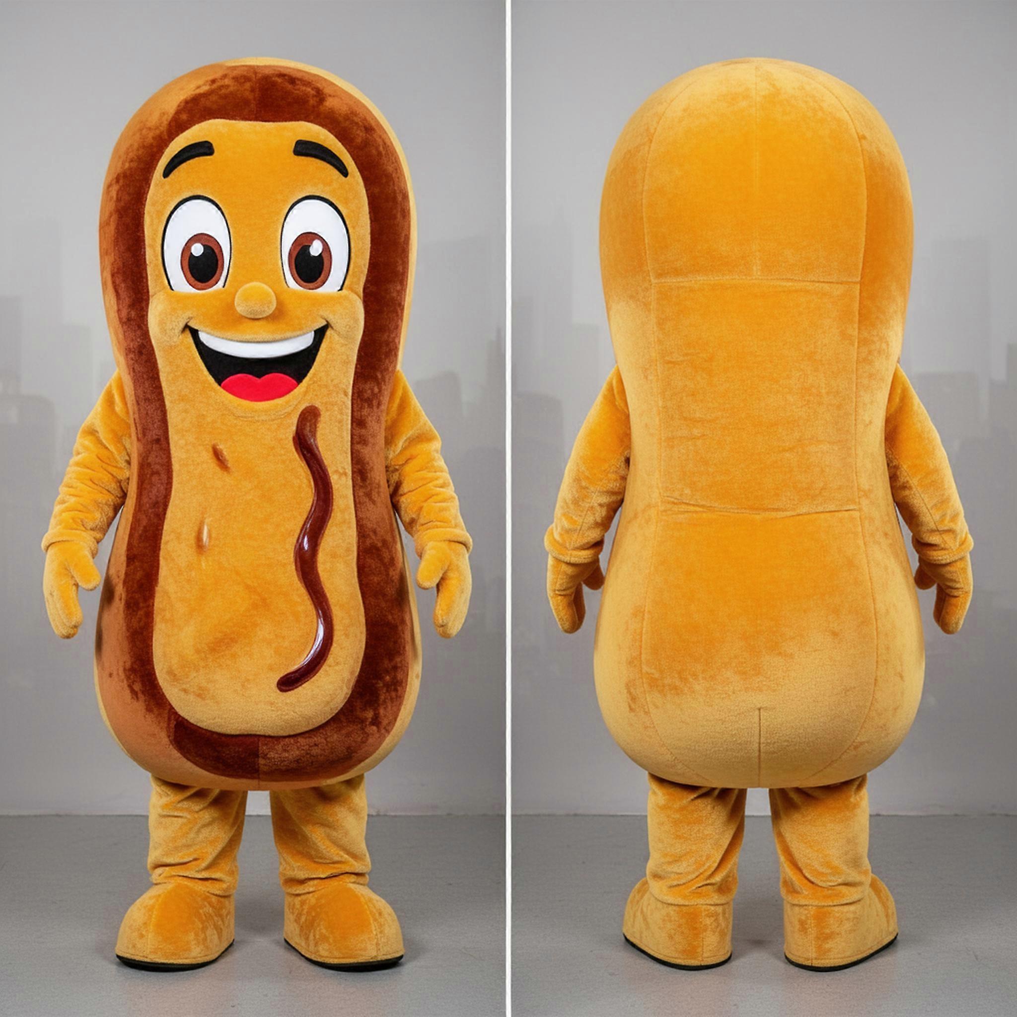 MASTICOT Golden Plush Currywurst Mascot