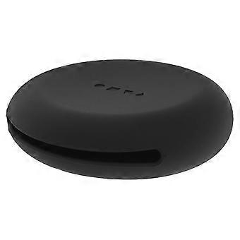 Makeup Puff Storage Holder Black Silicone Case for Travel Use