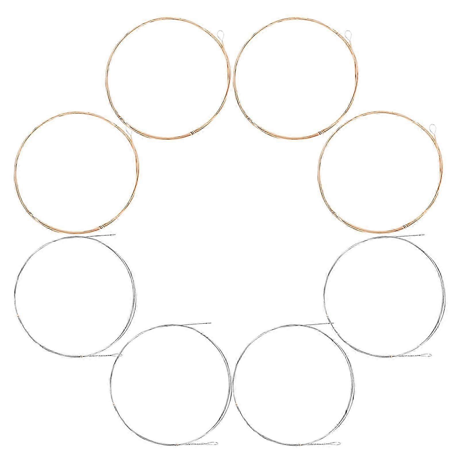 8Pcs Mandolin Strings Eight Mandolin Strings Mandolin Phosphorized Copper Strings 26-27