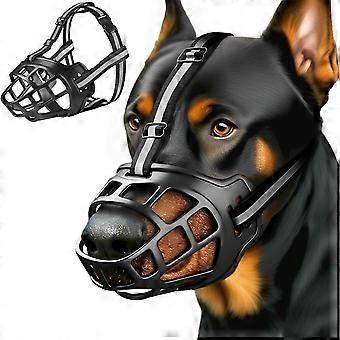 Dog Muzzle Anti Biting Mesh Soft Muzzles for Small Medium Large Dogs | Humane Cage Design Allows Panting & Drinking, Prevents Biting Chewing Scaven
