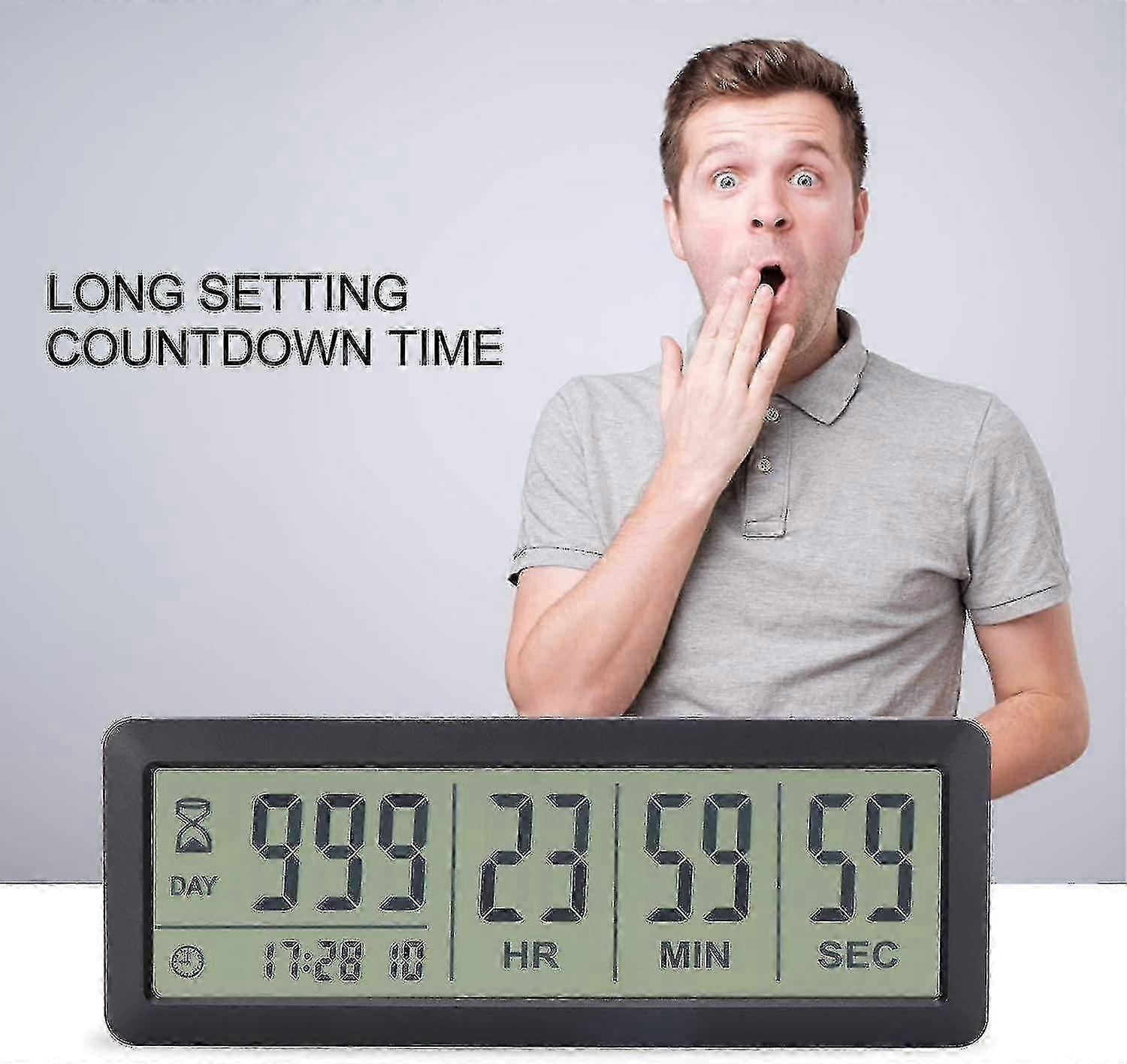 Digitale Countdown Dagen Timer Klok - Aimilar 999 Dagen Count Down Clock Timer